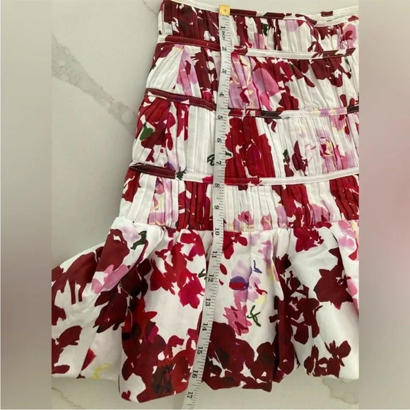 Aje Floral Bubble Mini Skirt Like New Size 8 - Picture 6 of 8